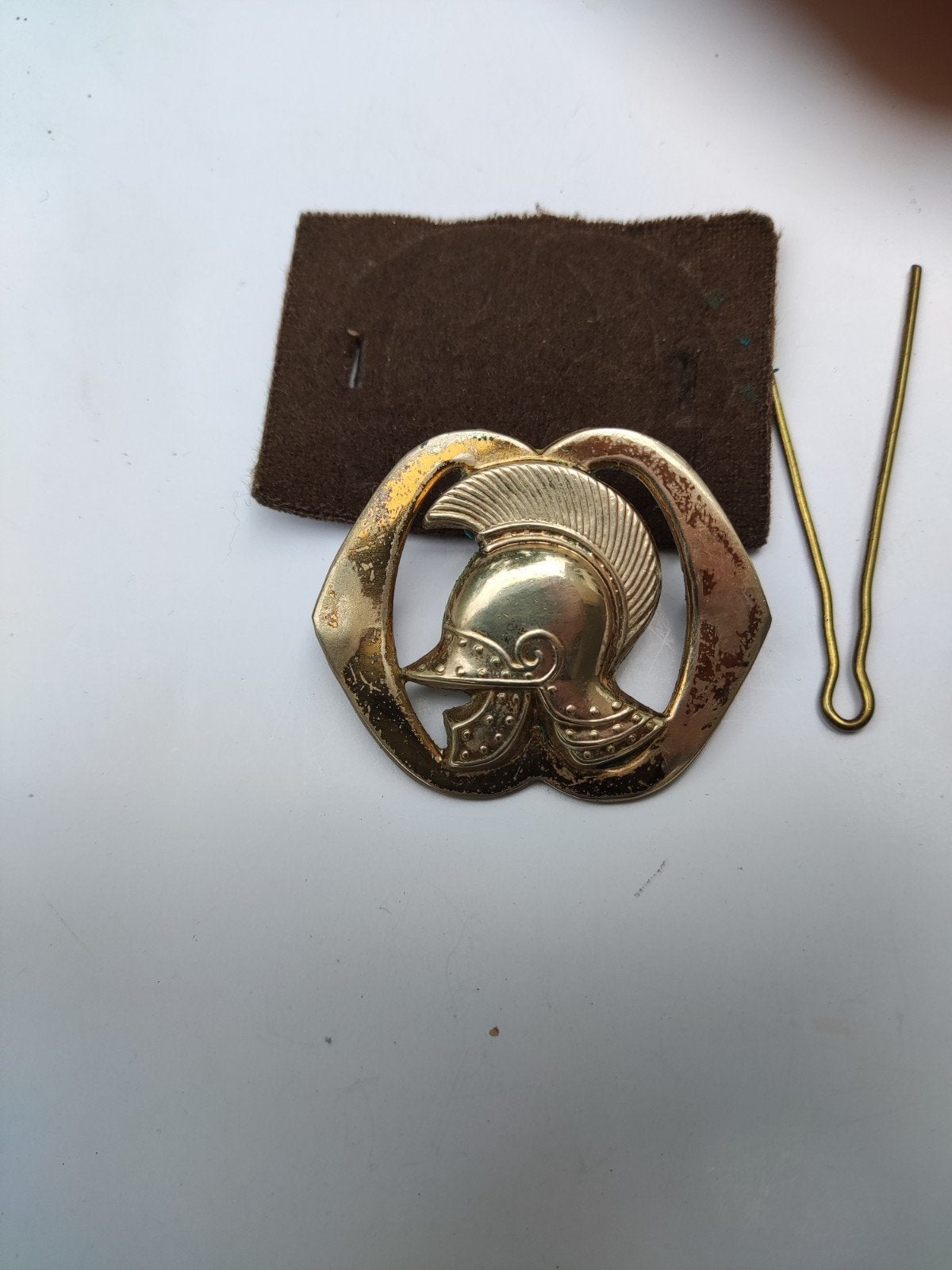 Oud Genie embleem met de oogjes direct., Ophalen of Verzenden, Landmacht, Nederland, Embleem of Badge