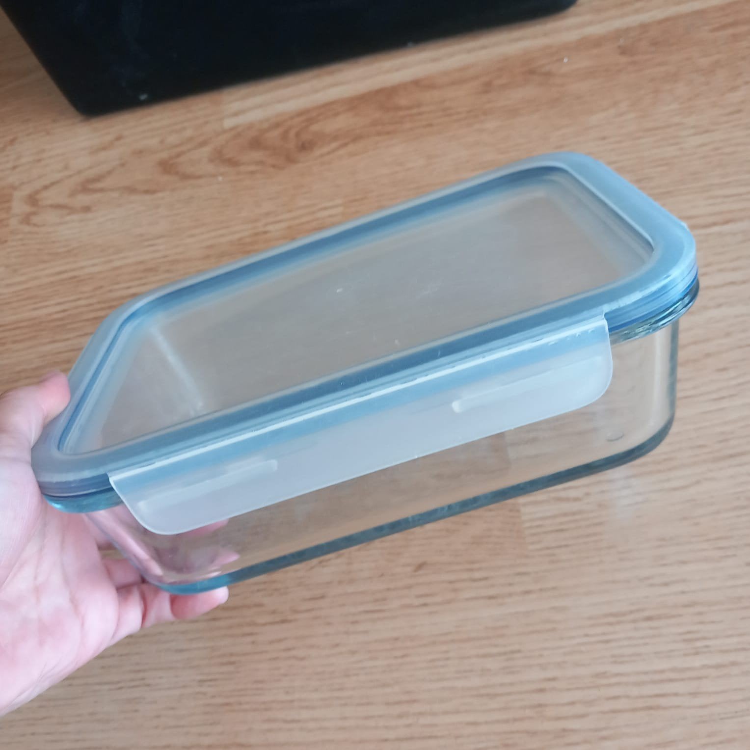 IKEA glazen voorraadpot 1L met deksel, IKEA, Ophalen of Verzenden, Voorraadpot, Meerkleurig
