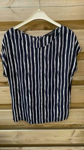 Gestreept blauw Claudia Sträter shirt, maat 40 Nieuw!, Maat 38/40 (M), Zo goed als nieuw, Korte mouw, Verzenden