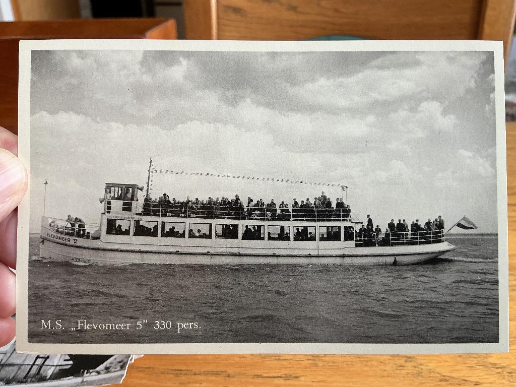 Motor schip flevomeer 5, Verzenden, 1940 tot 1960, Ongelopen, Flevoland