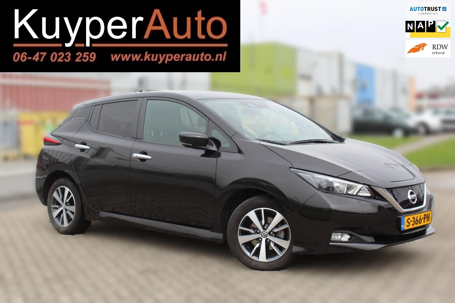 Nissan LEAF Acenta 40 kWh LED MULTI MEDIA KEYLESS CAMERA NAV, Gebruikt, 150 pk, 109 min, Zwart