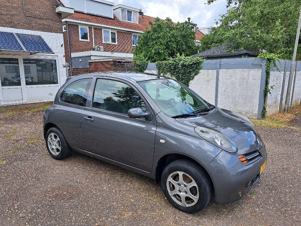 Nissan Micra 1.4 3DR 2004 Grijs airco nette auto, Auto's, Nissan, Bedrijf, Micra, ABS, Airbags, Airconditioning, Boordcomputer