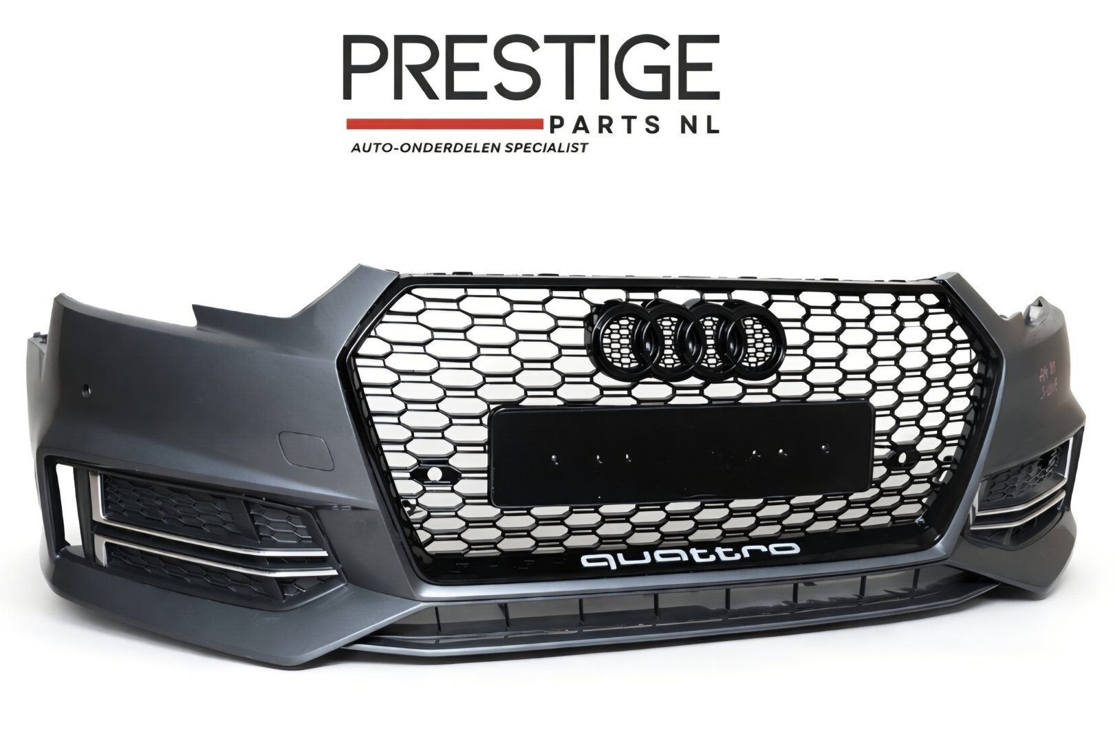 Voorbumper Audi A4 B9 8W S-Line 4xPDC bj.2016-2019 BUMPER, Gebruikt, -, Voor, Bumper