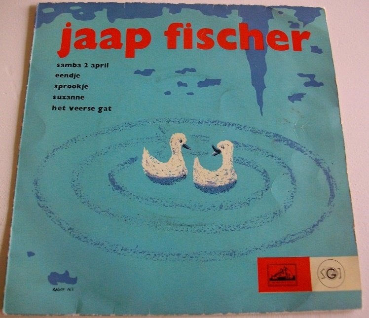 Jaap Fischer(Joop Visser) studentenserie o.a. Samba 2 april, Gebruikt, 7 inch, Ophalen of Verzenden, EP