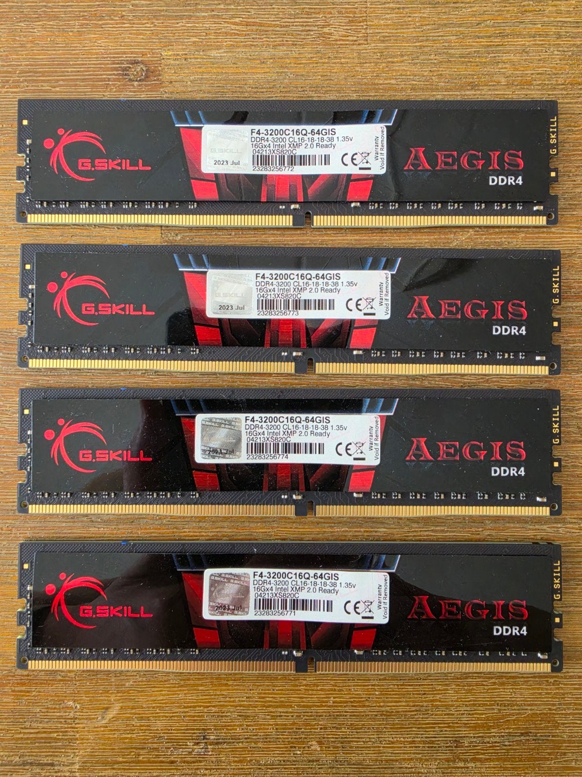 64GB DDR4 3200mhz gskill geheugen, Computers en Software, RAM geheugen, DDR4, Ophalen of Verzenden, Zo goed als nieuw, Desktop