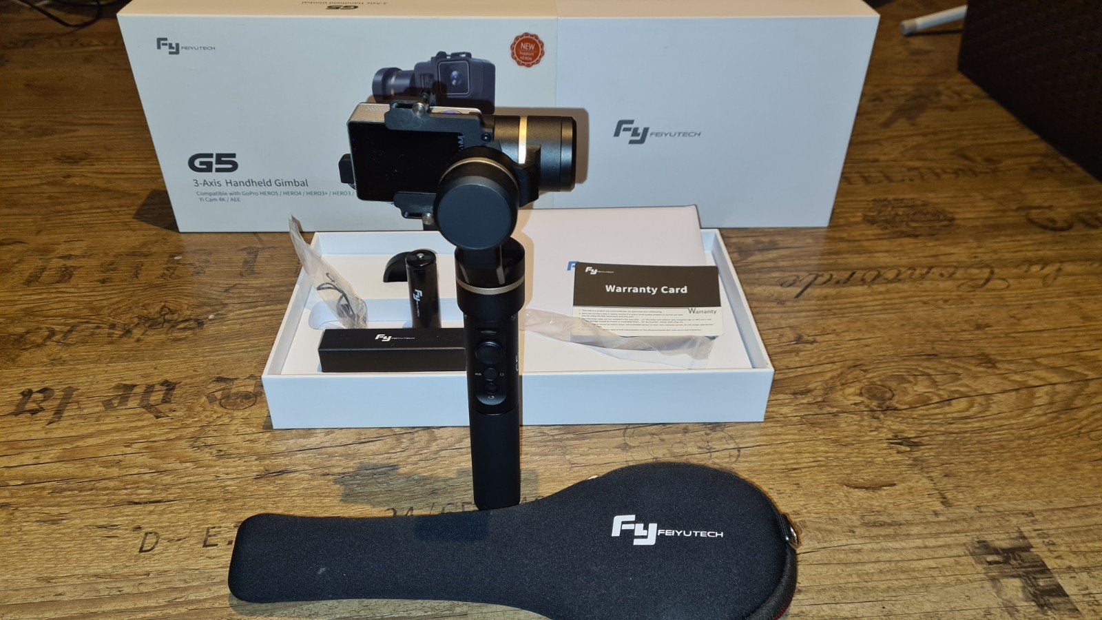 FeiyuTech G5 3-assige Handheld Gimbal voor Action Cams, Ophalen of Verzenden, Zo goed als nieuw, Overige merken