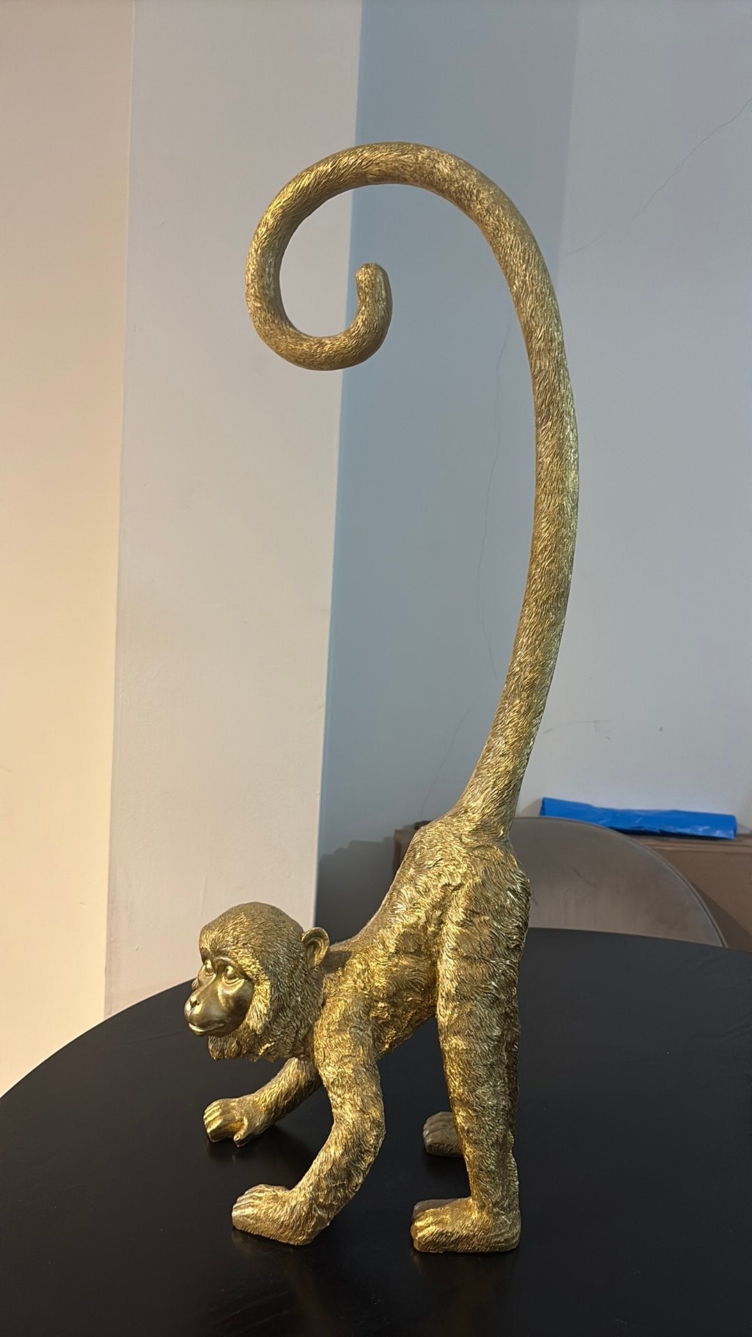Decoratie Goud Aapje, Ophalen, Zo goed als nieuw, Beeldje of Figuurtje