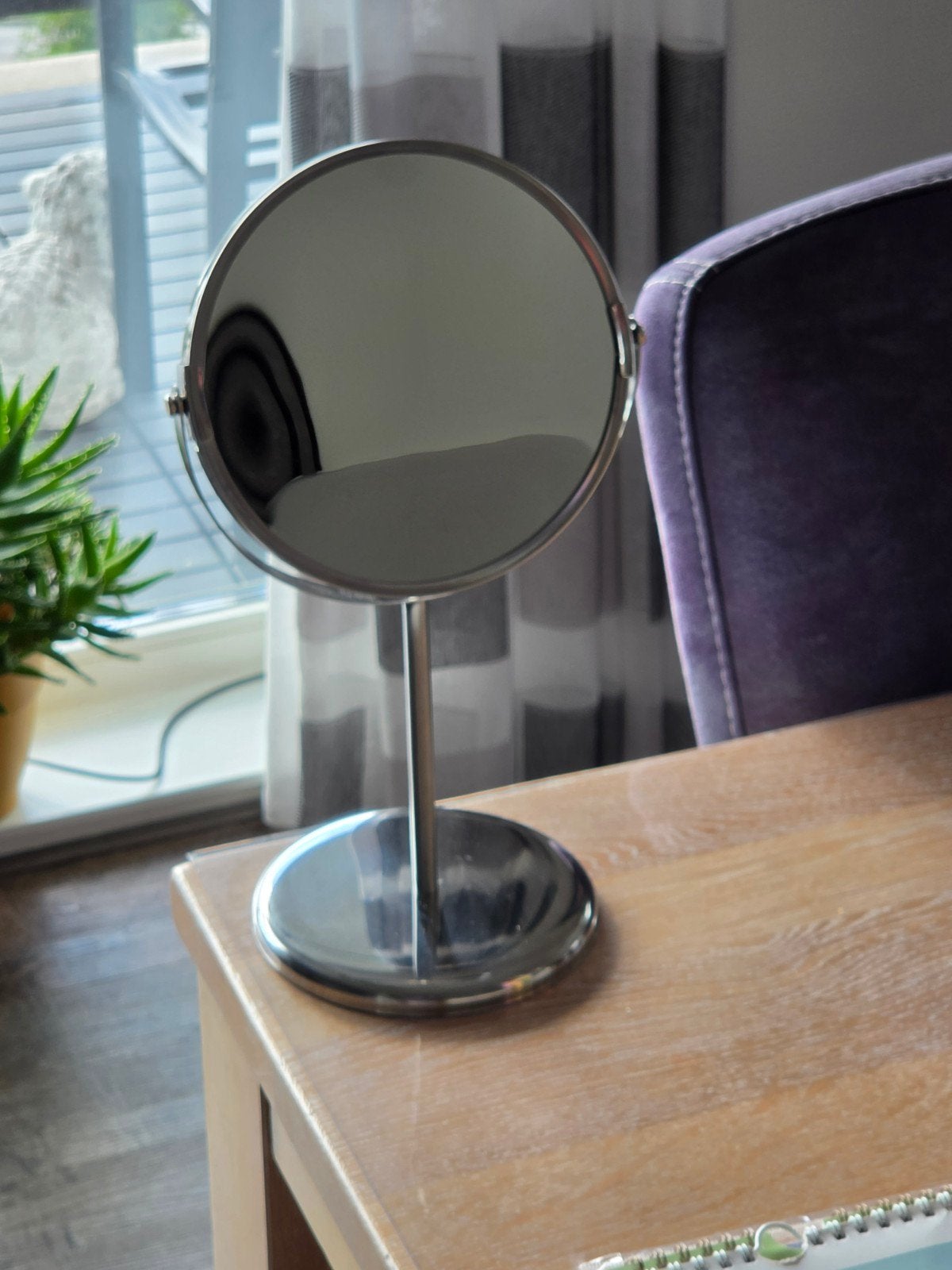 Ronde make-up spiegel met standaard, Ophalen of Verzenden