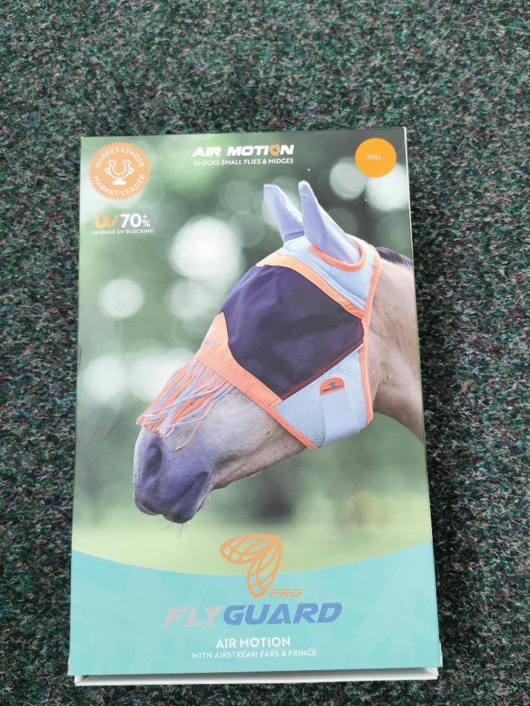 Shires vliegenmasker 6677 oranje sm pony/cob/full/extra full, Eu, Ophalen of Verzenden, Shires, Eu