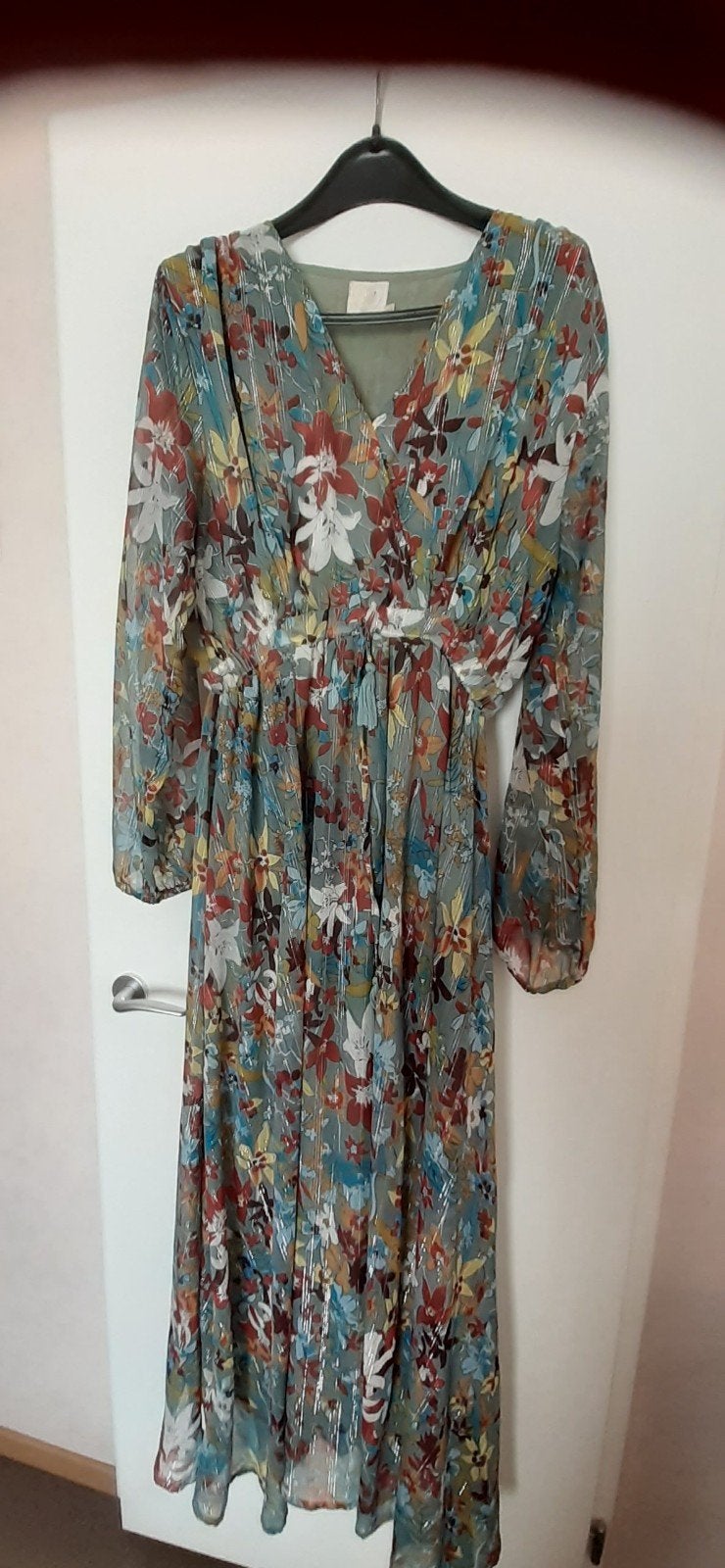 Boho ibiza  lange zomerjurk ong mt 40 42, Ophalen of Verzenden, Zo goed als nieuw, Maat 38/40 (M), Onder de knie