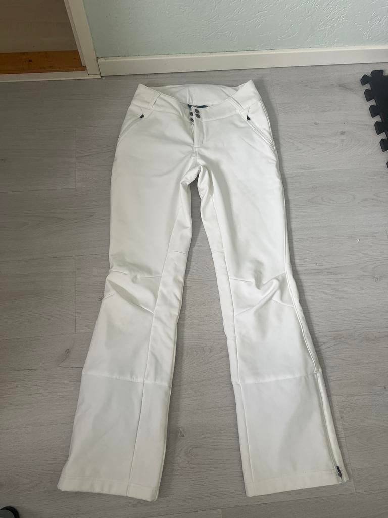 Witte Columbia skibroek - Maat s, Ophalen of Verzenden, Zo goed als nieuw, Maat 36 (S), Broek