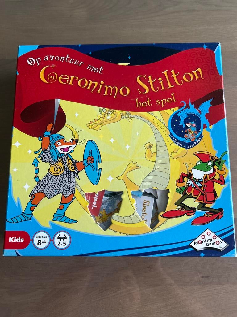 Geronimo Stilton: Op avontuur met Geronimo Stilton het spel, Drie of vier spelers, Ophalen of Verzenden, Zo goed als nieuw