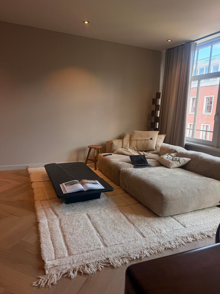 Berbers vloerkleed 100% schapenwol - beni ourrain premium, Ophalen of Verzenden, Zo goed als nieuw, Rechthoekig, 200 cm of meer