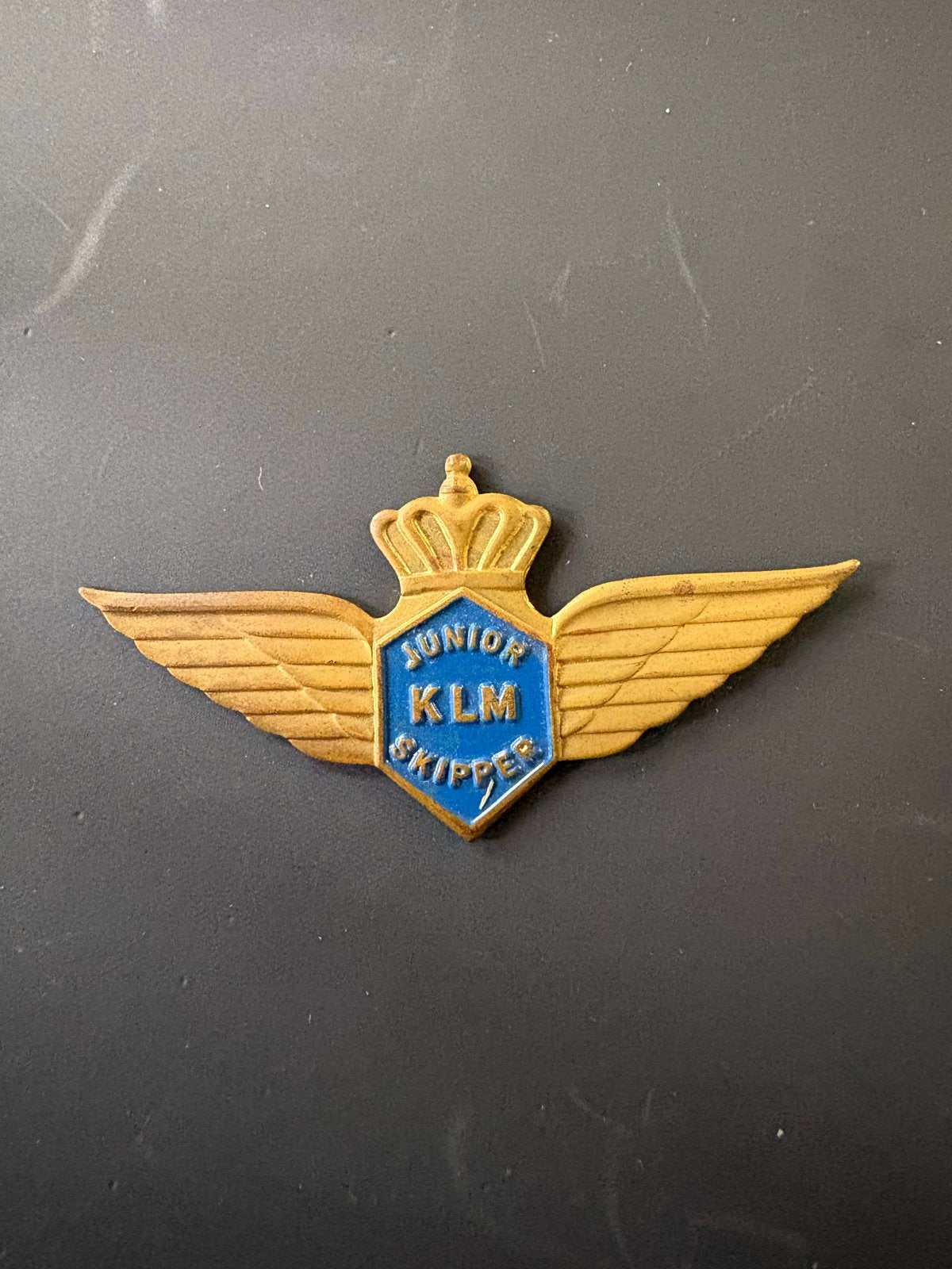 Vintage KLM Junior Skipper Vleugelspeldje, Verzenden, Gebruikt, Overige typen
