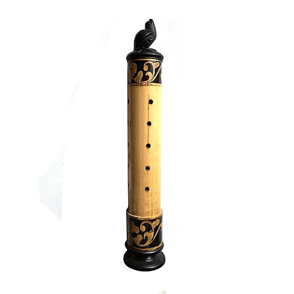 Balinese bamboe staande wierookhouder, Huis en Inrichting, Hout, Gebruikt, -, -