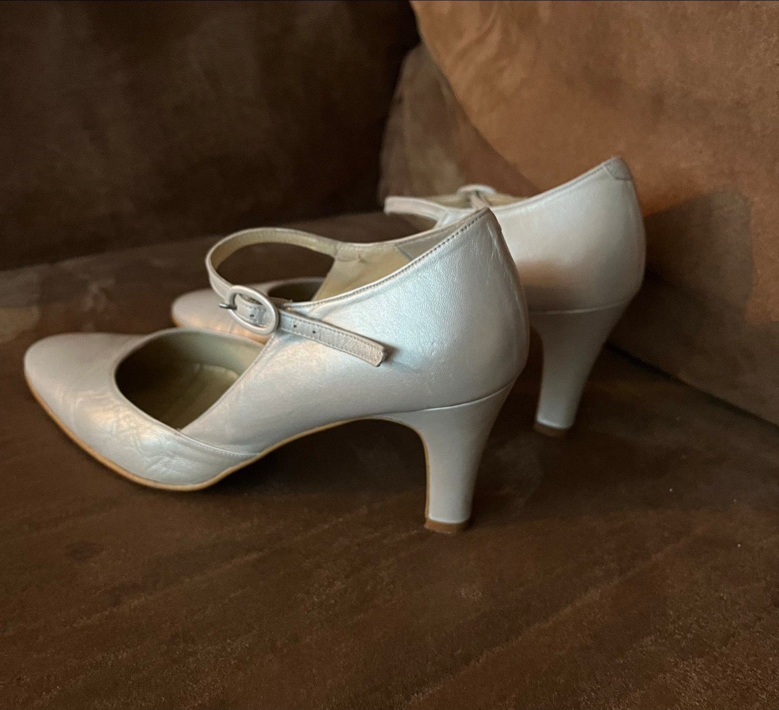 Nina Fiarucci trouwschoenen - Maat 40/40,5, Kleding | Dames, Ophalen of Verzenden, Gedragen, Wit, Schoenen met hoge hakken