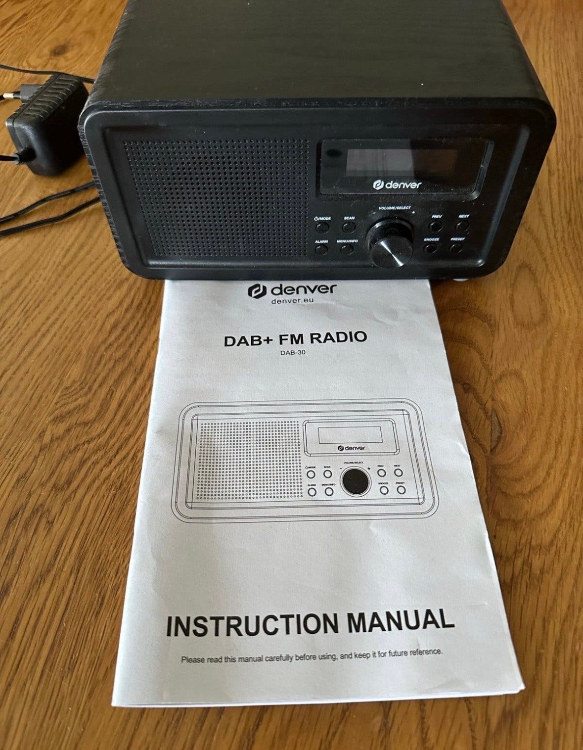 Denver DAB+ FM Radio DAB-30 - Zwart, Ophalen, Zo goed als nieuw, Radio