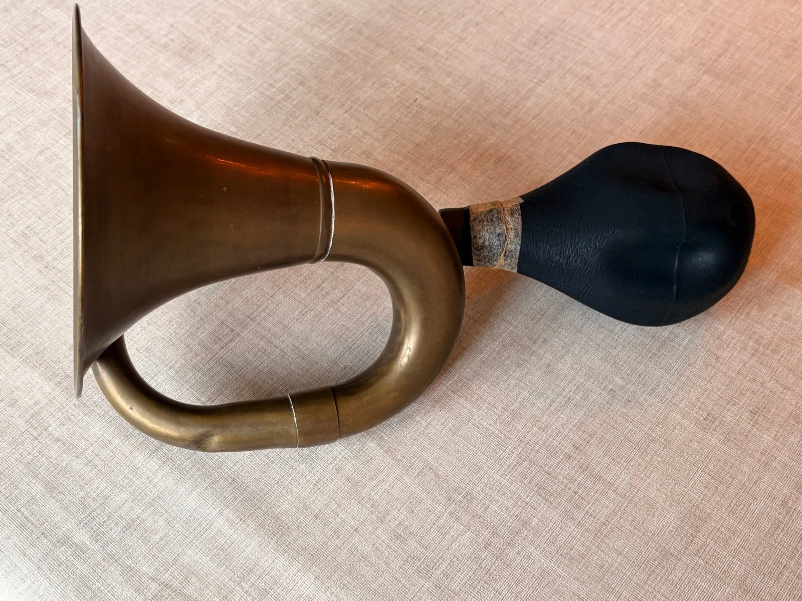 Vintage Koperen Claxon - Klassieke Toeter, Ophalen of Verzenden