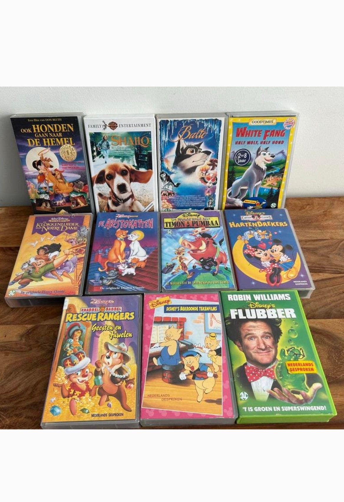 Grote collectie VHS banden: Disney, animatie en meer!, Cd's en Dvd's, VHS | Kinderen en Jeugd, Gebruikt, Animatie, Alle leeftijden
