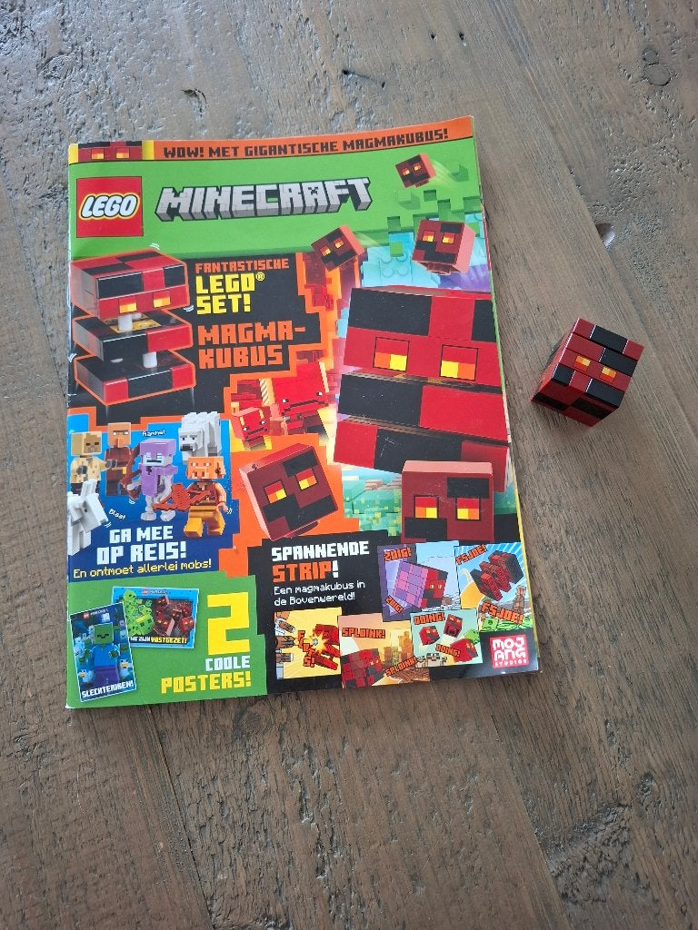 LEGO Minecraft Magazine 2025-5 met Magmakubus, Ophalen of Verzenden, Zo goed als nieuw, Overige typen