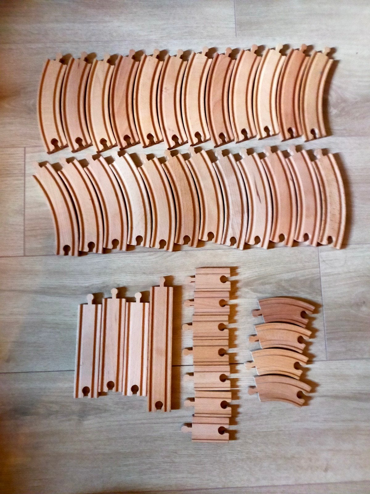 Houten treinspoor inclusief props, Ophalen of Verzenden