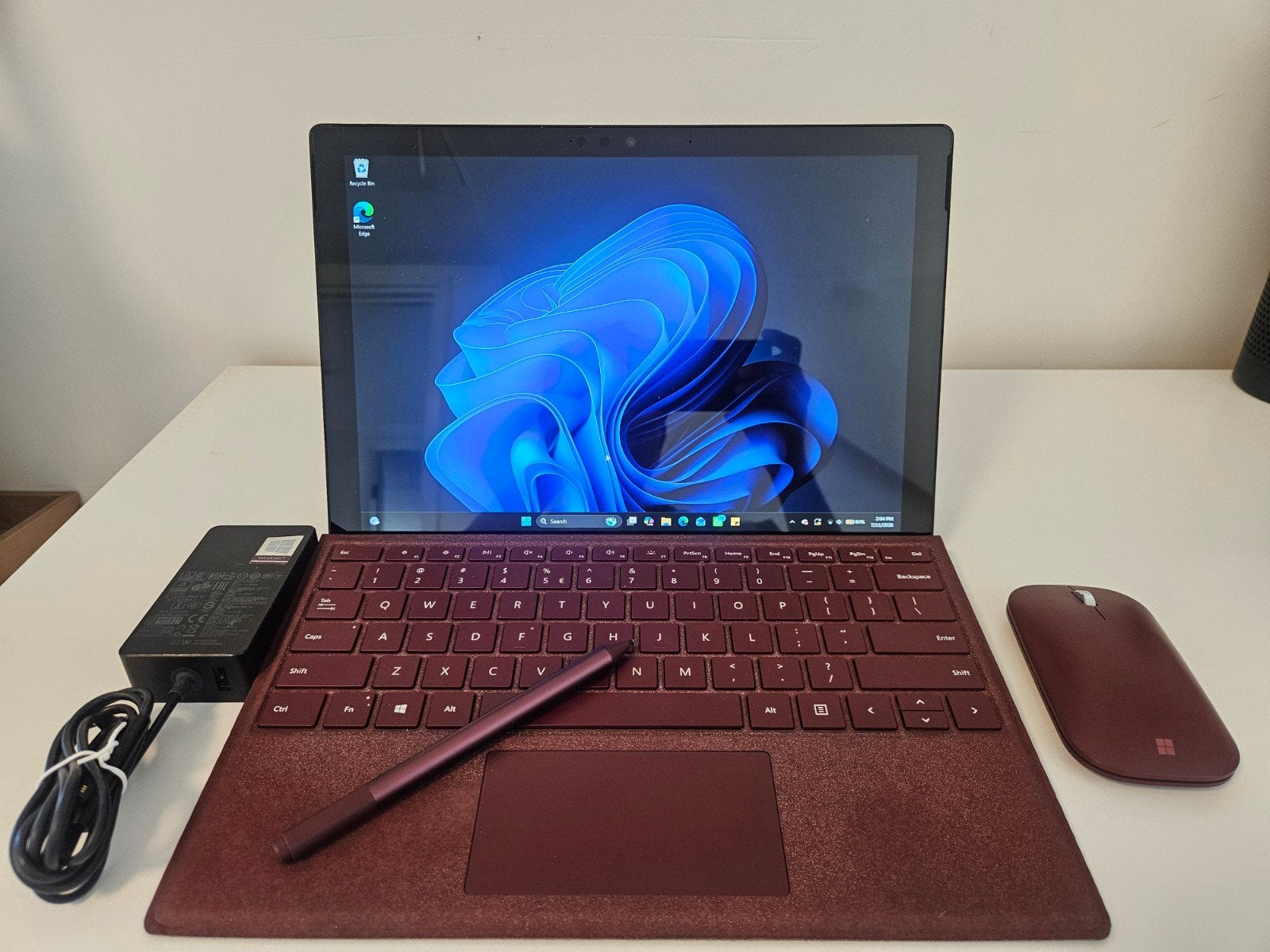 Microsoft Surface Pro 7 i5 8GB RAM 256GB SSD Windows 11 Pro, 256 GB, Qwerty, 8 GB, Minder dan 2 Ghz