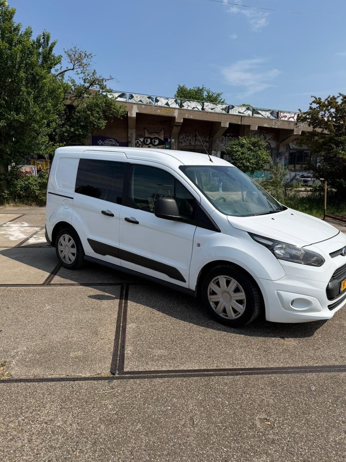 Ford Transit Connect 1.6 Tdci 70KW 2016, Auto's, Stof, 1402 kg, Zwart, Origineel Nederlands