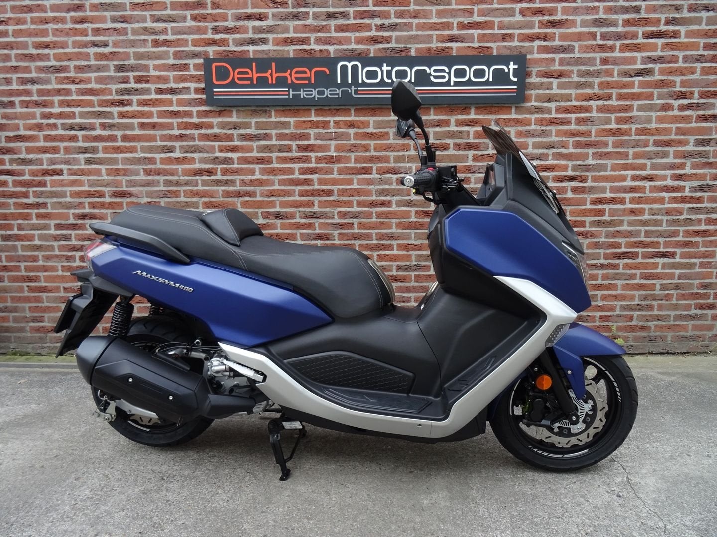 Sym Maxsym 400 i TCS # 2021 # 8300KM # Matt Blue # Als Nieuw, Scooter, -, Motorrijbewijs A, -
