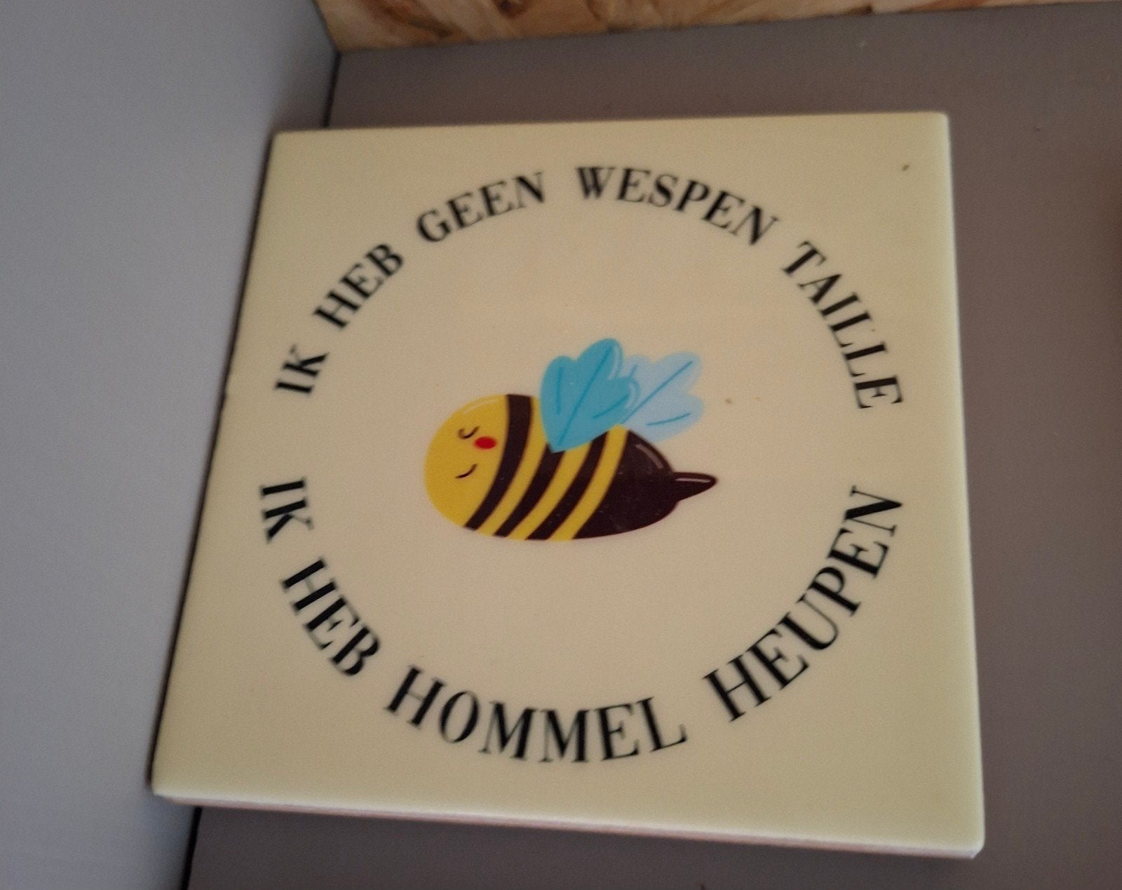 Leuk tegeltje met tekst, Ophalen of Verzenden, Nieuw