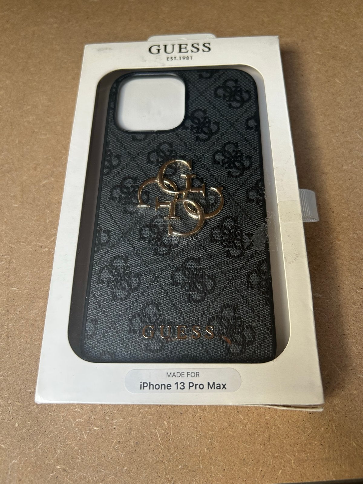 Grijs Guess iPhone 13 Pro Max hoesje, Kunststof, Zwart, Nieuw, Hoesje of Tasje