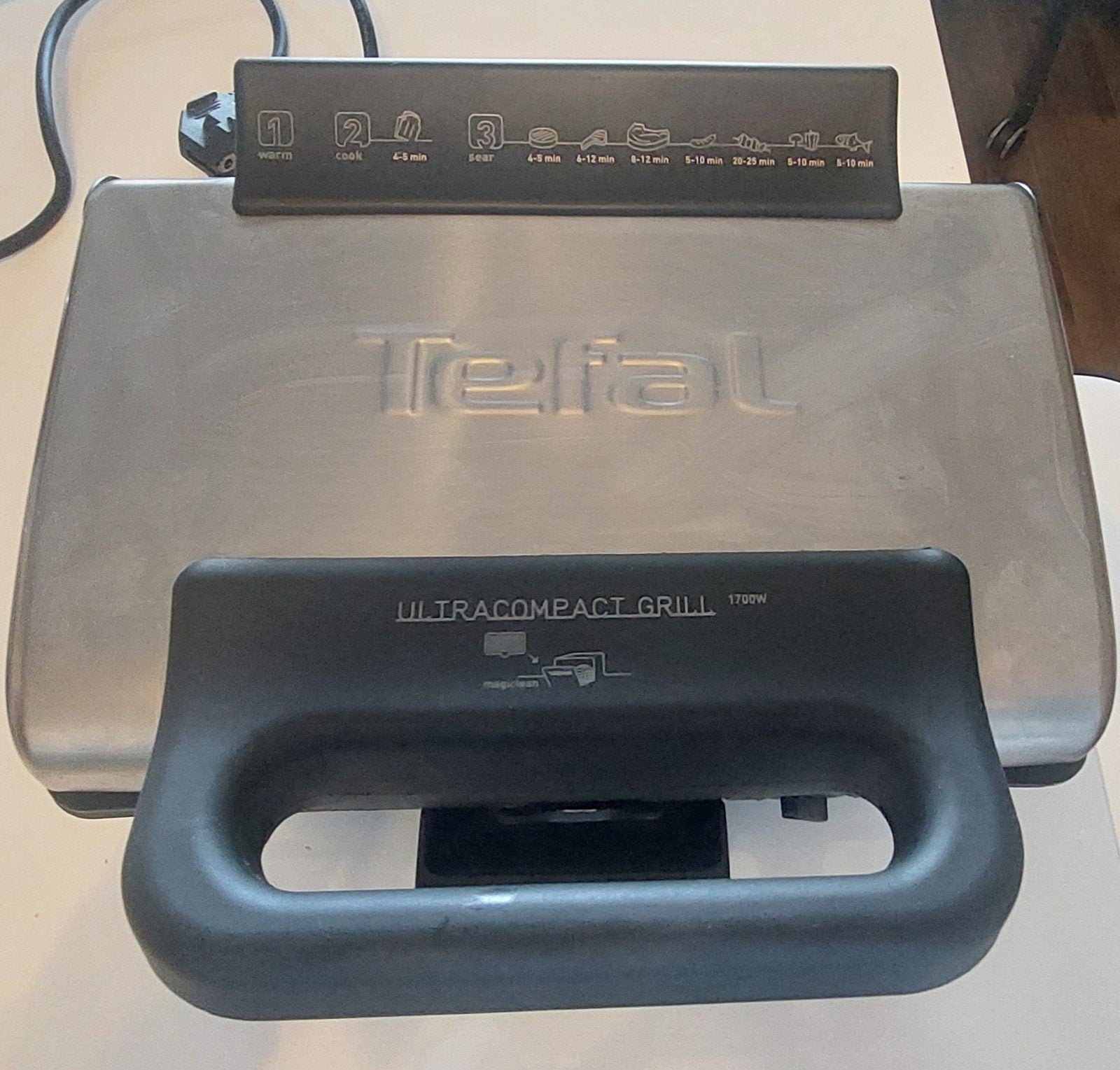 Mooie veelzijdige Tefal contact grill met uitneembare platen, Ophalen of Verzenden, Uitneembare platen
