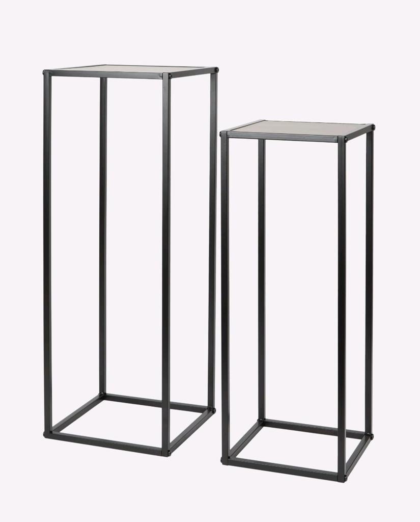 Hoge zwarte bijzettafels / plantentafel - Action - NIEUW!, Ophalen, Nieuw