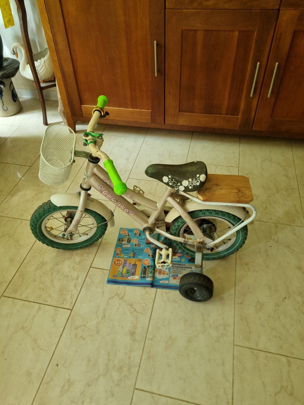 kinder fietsje corvino, Ophalen, Gebruikt, Terugtraprem, Corvino