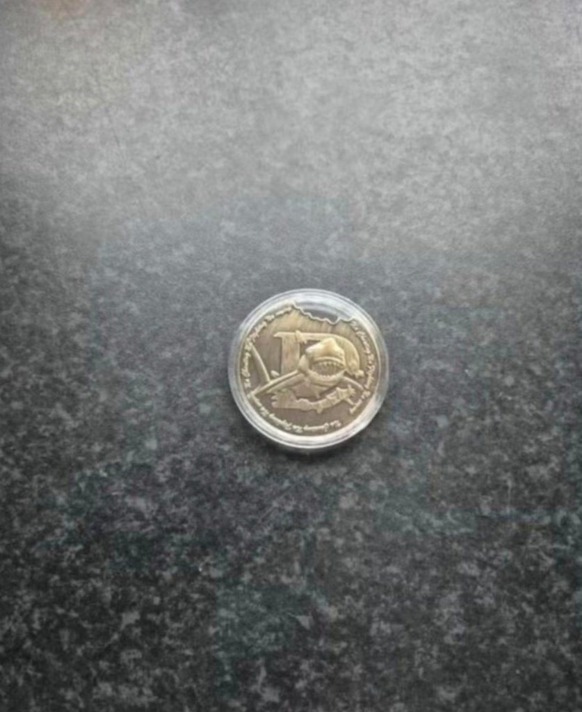 Haai verzamel coin / munt, Ophalen of Verzenden, Buitenland, Munten