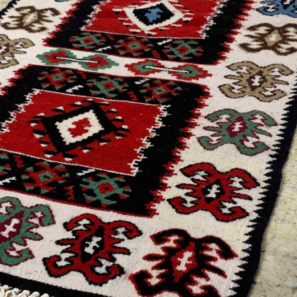 Kelim traditionele patronen en kleuren 97/49 cm, Minder dan 50 cm, Gebruikt, 50 tot 100 cm, Etten-Leur