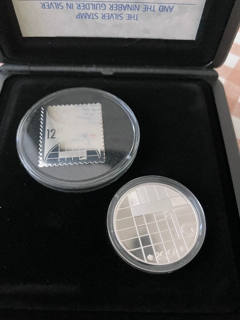 The silver stamp and guilder, Verzenden, Koningin Beatrix, Setje, Zilver