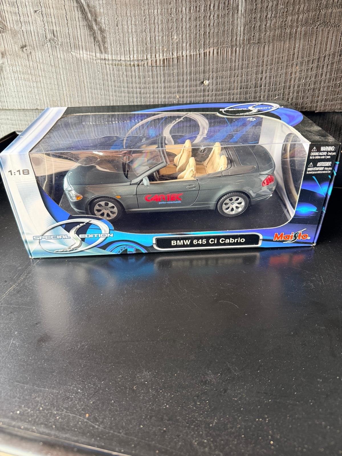 Maisto BMW 645 Ci Cabrio 1:18 Special Edition (Cartec), Ophalen of Verzenden, Nieuw, Auto, Maisto