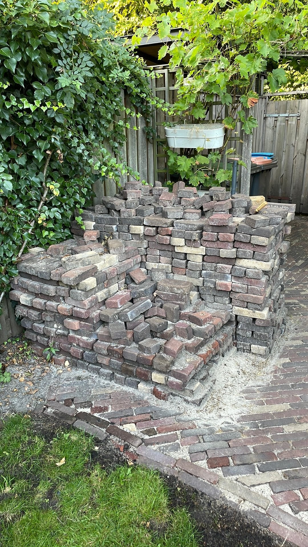 Oude gebakken waaltjes 10 m2, Ophalen, Gebruikt, 5 tot 10 m², Klinkers