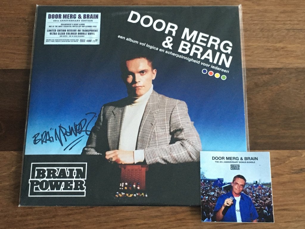 Vinyl 2LP Brainpower Door Merg&Brain CLEAR SIGNED RSD 2021, Limited edition, LP, Hiphop of Rap, Ophalen of Verzenden