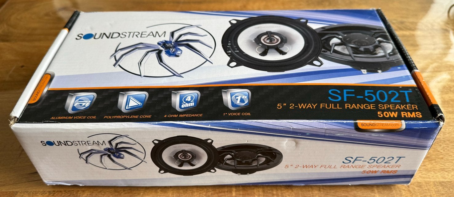 Soundstream Tarantula SF-502T 5.25” 2-weg speakers – Nieuw!, Auto diversen, Autospeakers, Ophalen of Verzenden, Nieuw