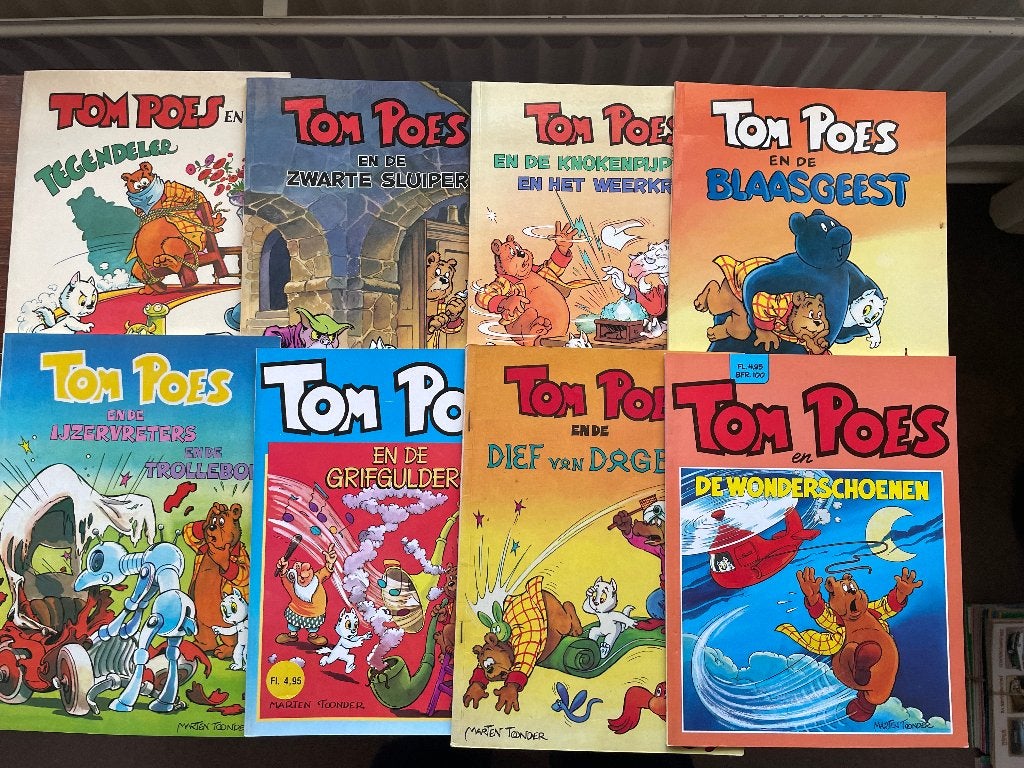 8 strips Marten Toonder Tom Poes 1981-1984, Ophalen of Verzenden, Zo goed als nieuw, Marten Toonder studios, Meerdere stripboeken