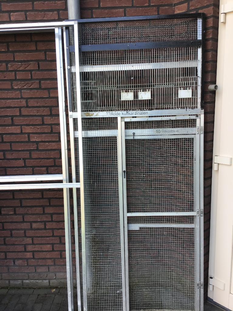 Vogelkooi, Ophalen, Gebruikt, Aluminium, Volière