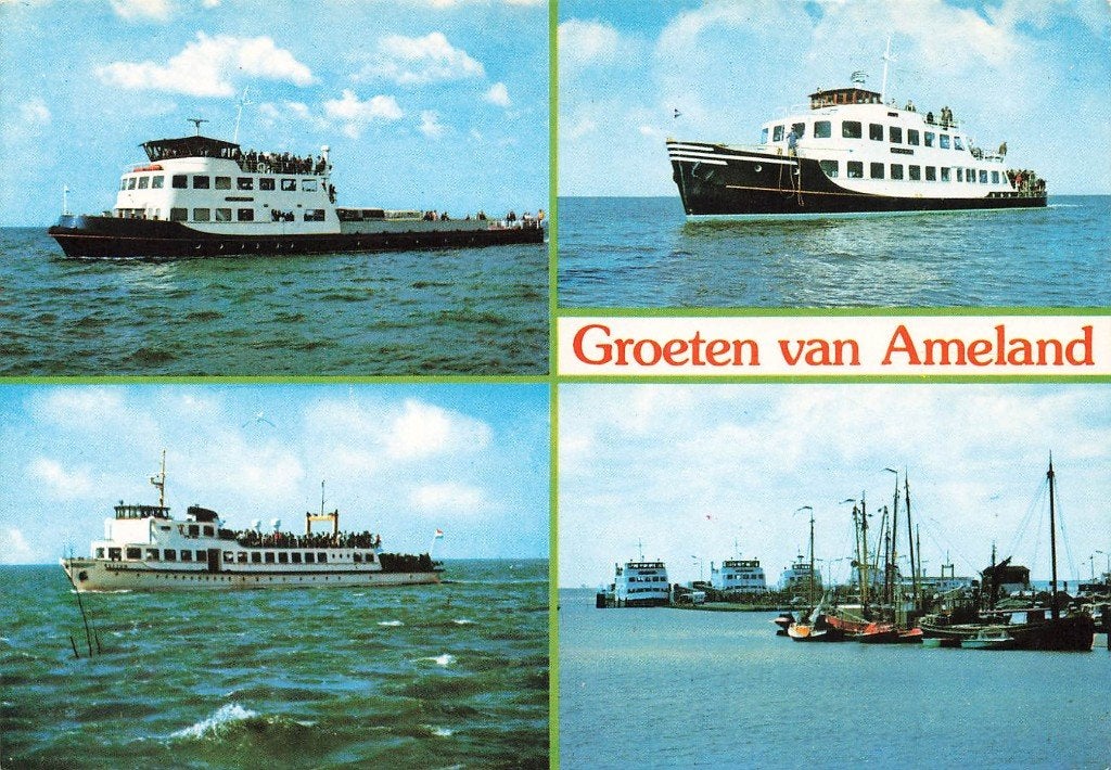 Groeten van Ameland, Ophalen of Verzenden, 1980 tot heden, Ongelopen, Waddeneilanden