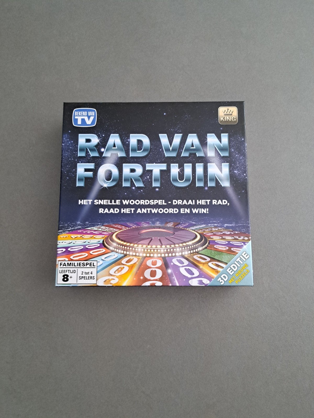 Rad van Fortuin 3D Editie - Het snelle woordspel, Een of twee spelers, Ophalen of Verzenden, Zo goed als nieuw, King