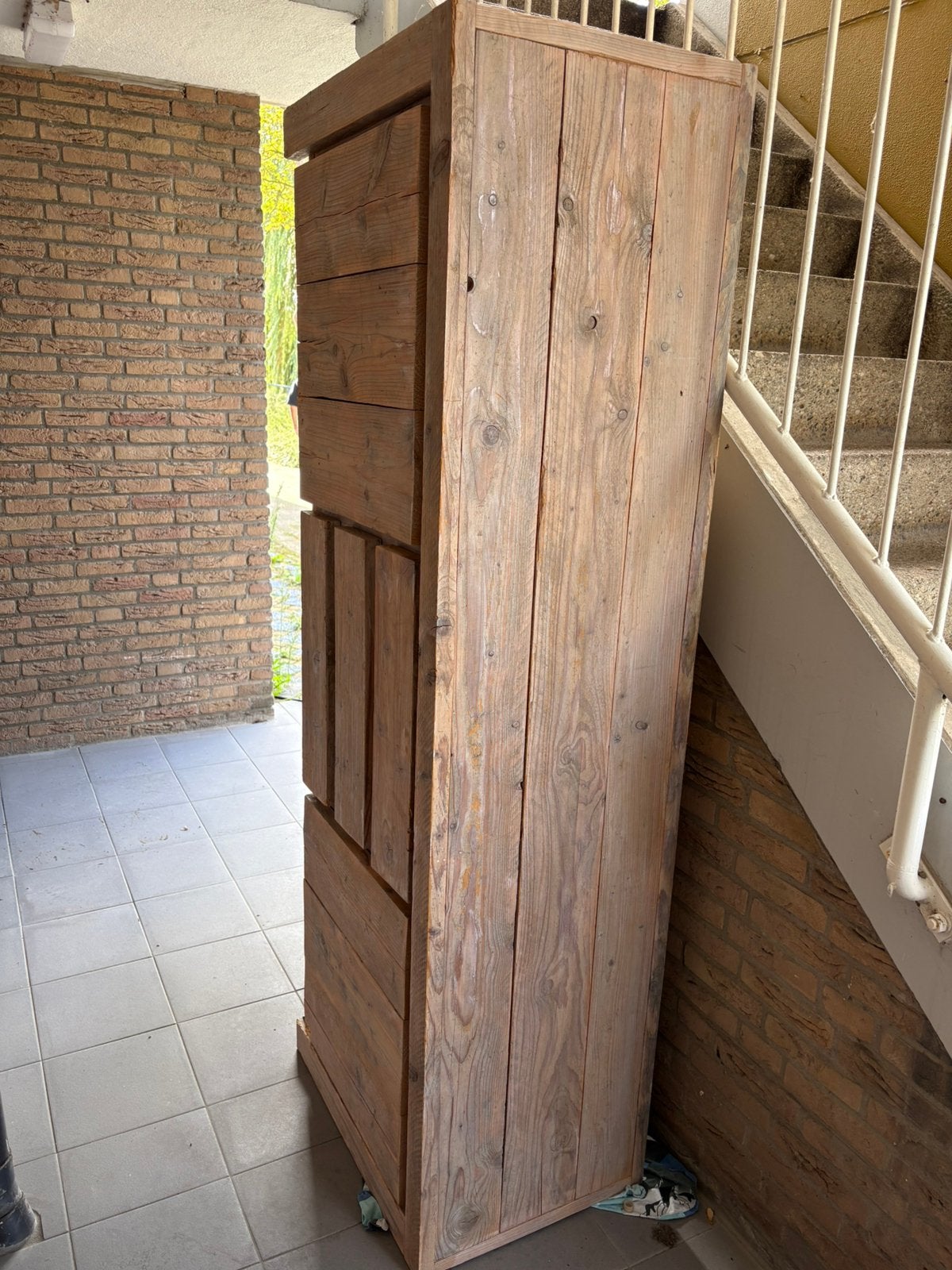 Dressoir van Steigerhout, 150 tot 200 cm, Robuust Landelijk, Ophalen of Verzenden, Zo goed als nieuw