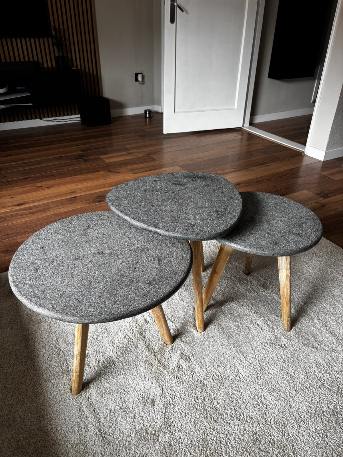 Salontafel/bijzettafel, Huis en Inrichting, Ophalen, Gebruikt, Rond, 50 tot 100 cm