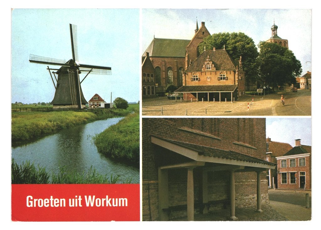 41824 Workum 80+ Friesland Gelopen met postzegel