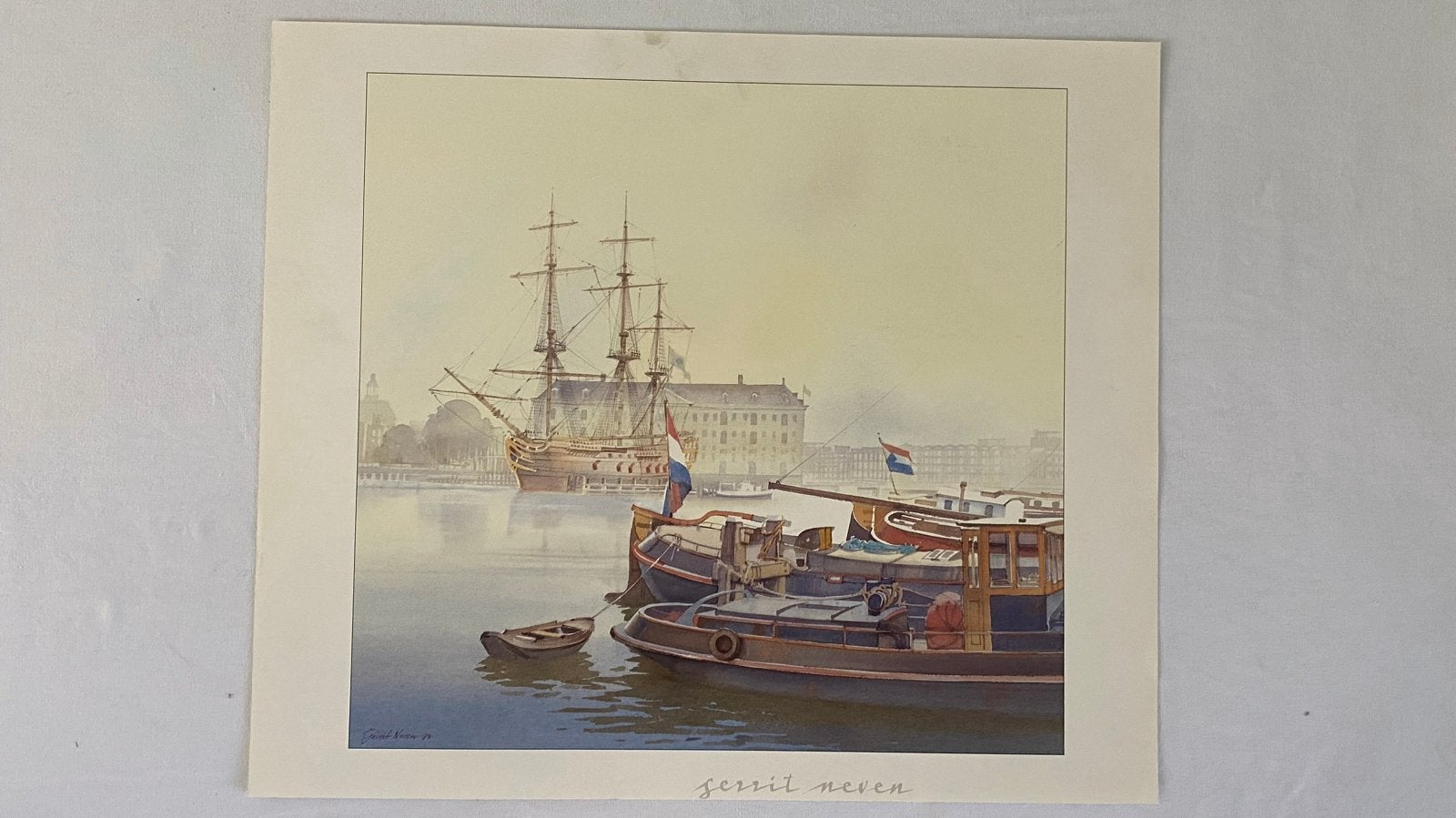 Gerrit Neven - Diverse Landschappen en Stadsgezichten, Realistisch, Ophalen of Verzenden, Landschap, Print