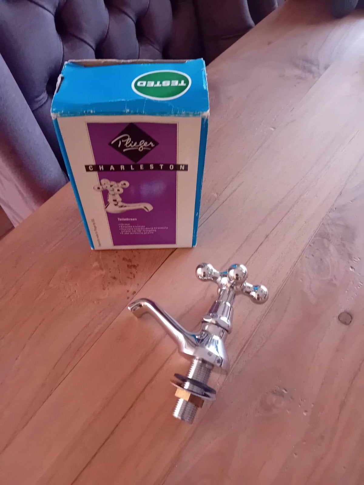 Pflieger Charleston Toiletkraan Chroom - Nieuw in doos, Ophalen, Nieuw, Chroom, Kraan