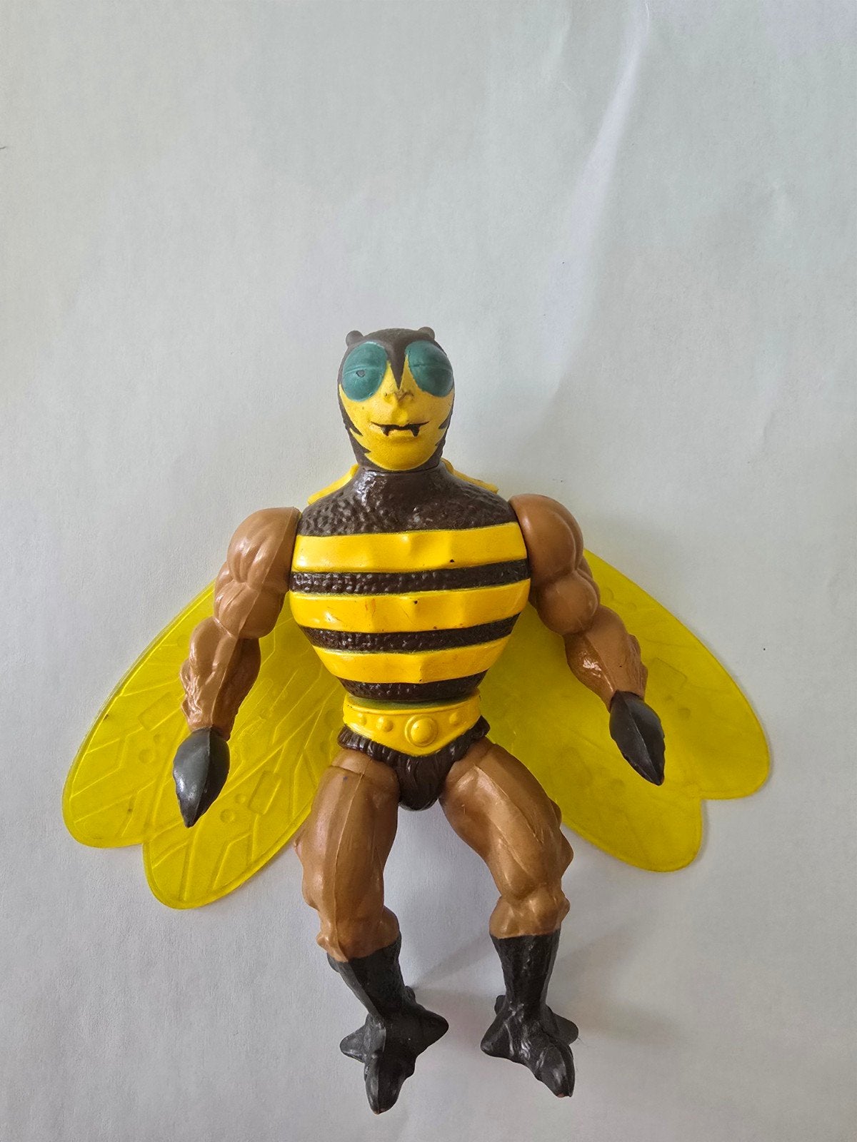Vintage Buzz-Off actiefiguur (Mattel 1983) - kan niet staan, Ophalen of Verzenden, Gebruikt